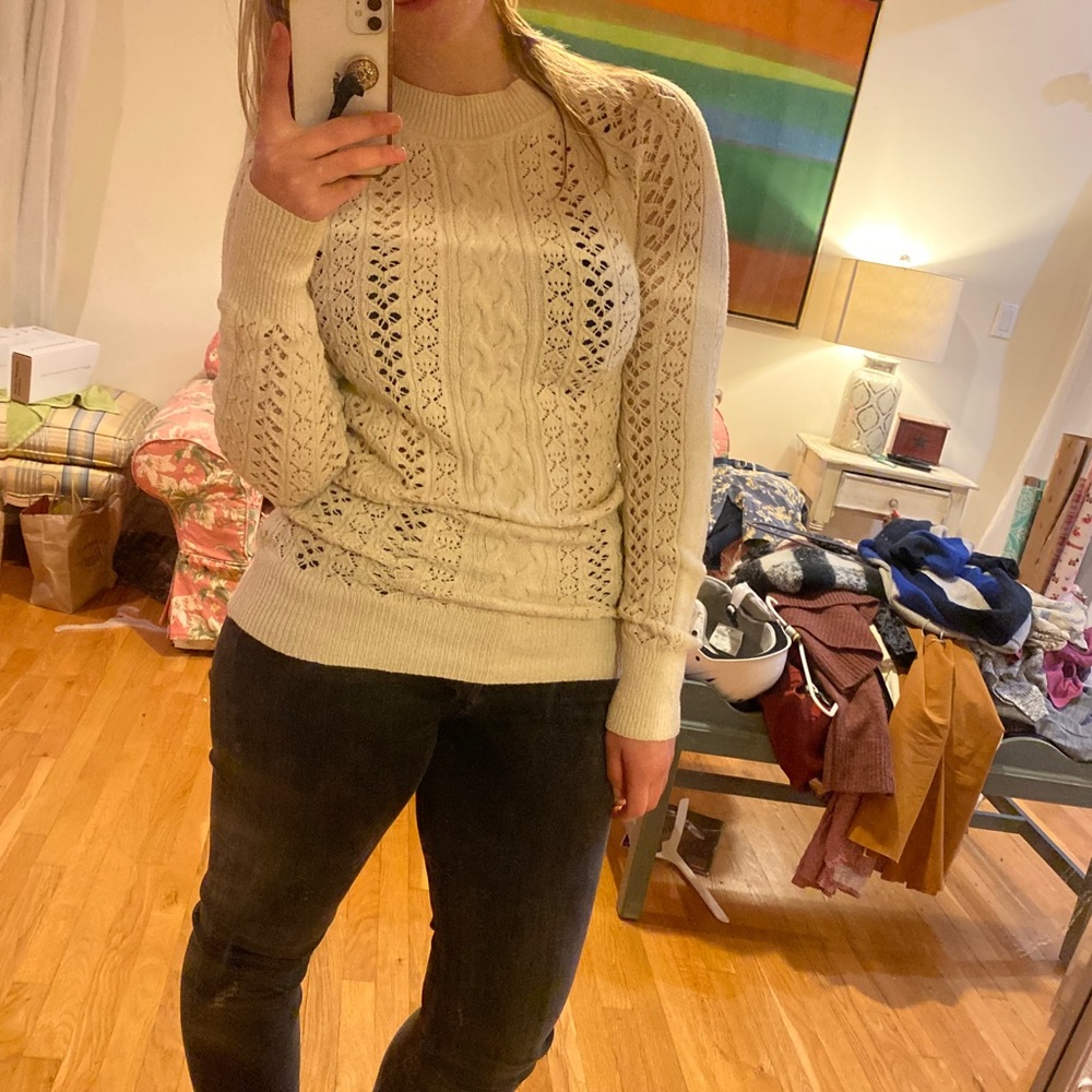 Free People Knit Heart Sweater - Picture 3 of 6
